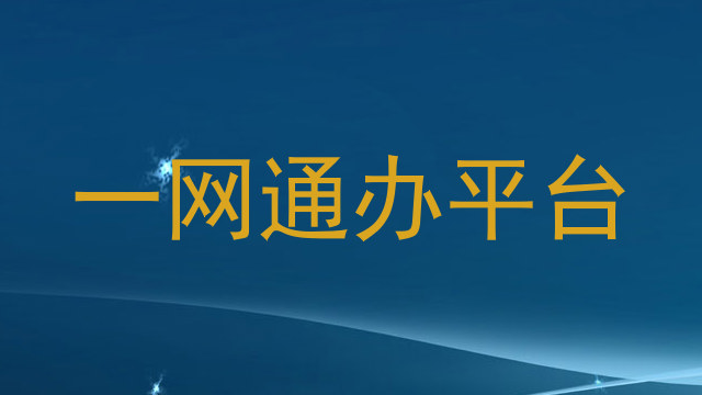 一网通办平台
