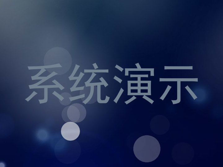 系统演示
