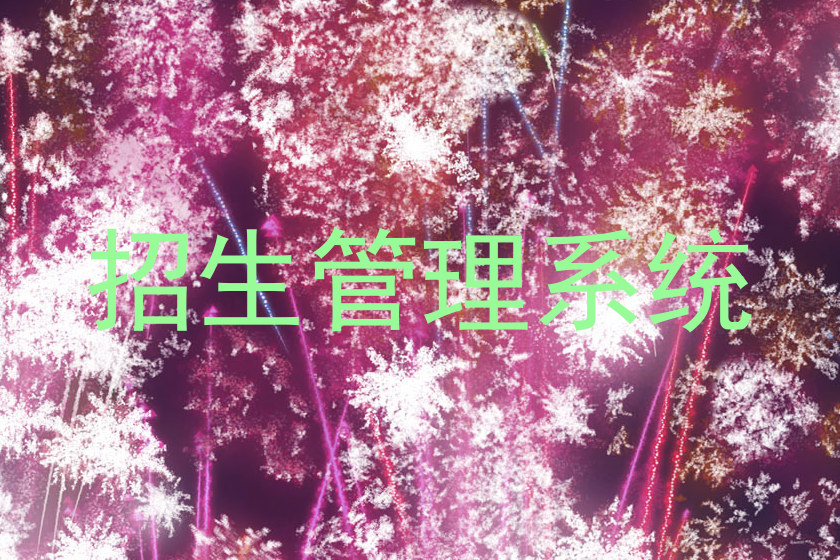 招生管理系统