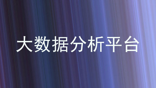 大数据分析平台