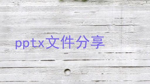 pptx文件分享