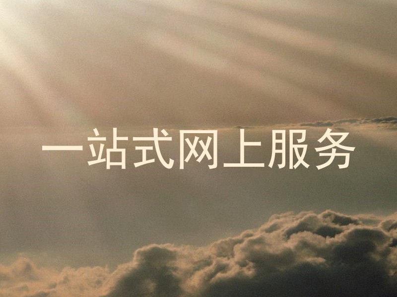 一站式网上服务