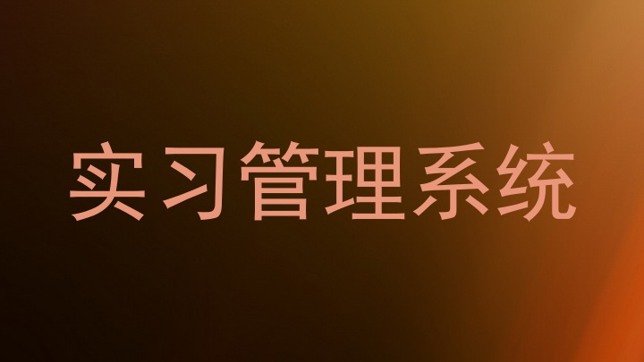 实习管理系统
