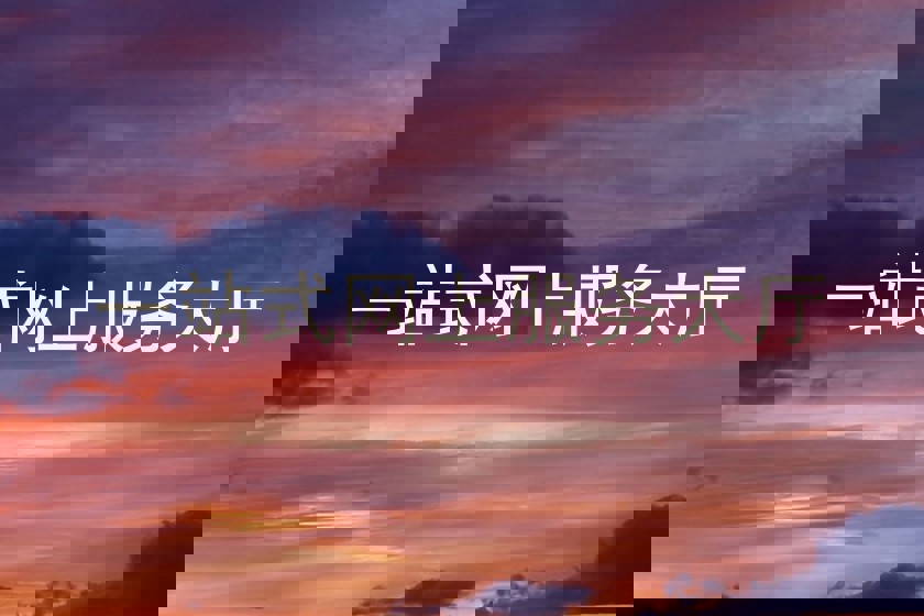 一站式网上服务大厅