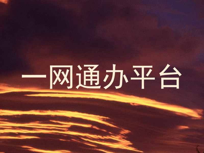一网通办平台