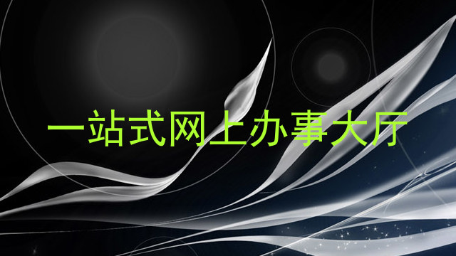 一站式网上办事大厅