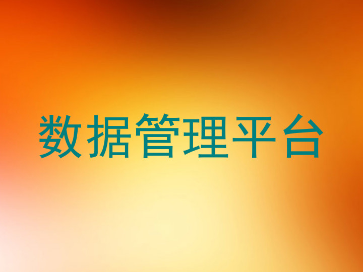 数据管理平台
