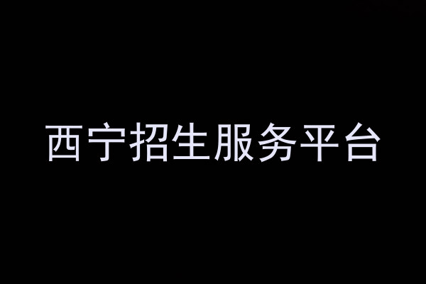 西宁招生服务平台