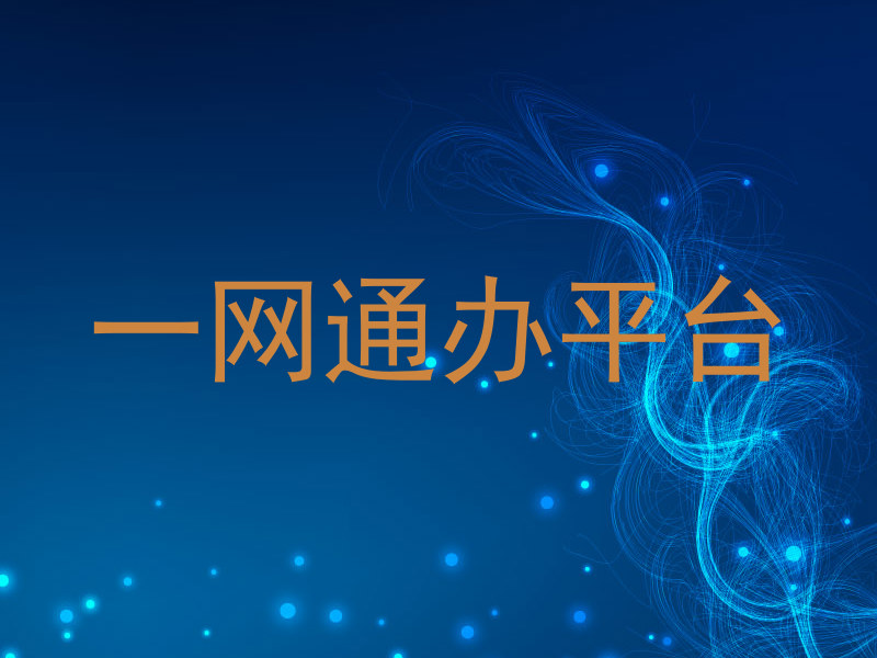 一网通办平台