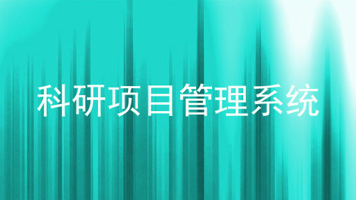科研项目管理系统