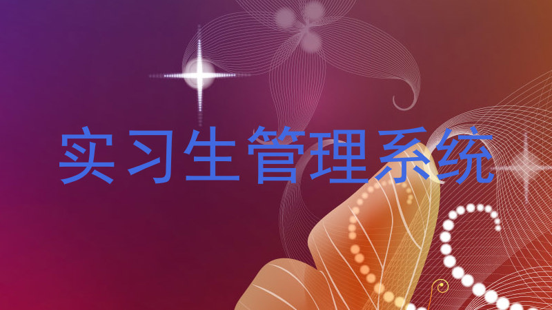 实习生管理系统