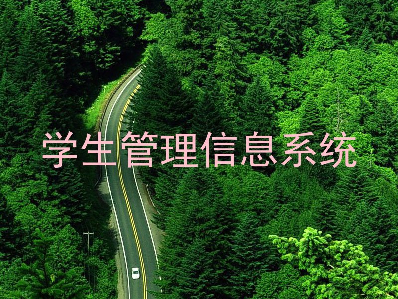 学生管理信息系统