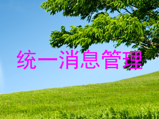 統(tǒng)一消息管理