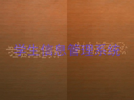 学生信息管理系统