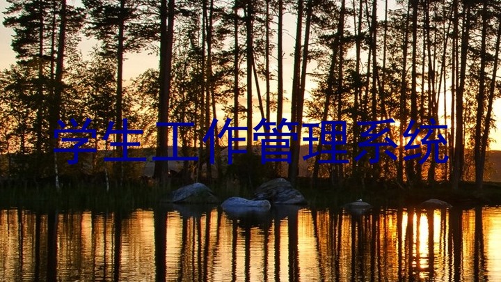 学生工作管理系统