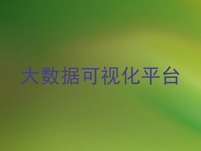 大数据可视化平台