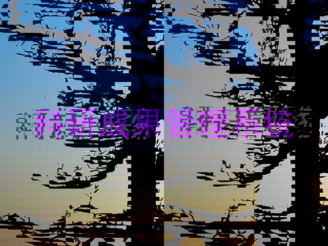 科研成果管理系统