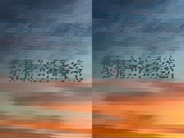 数据分析系统