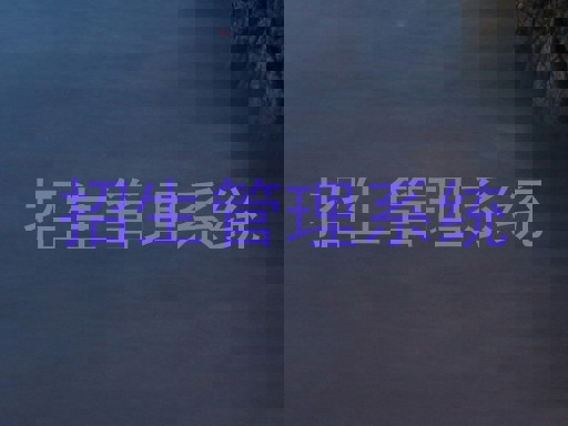 招生管理系统