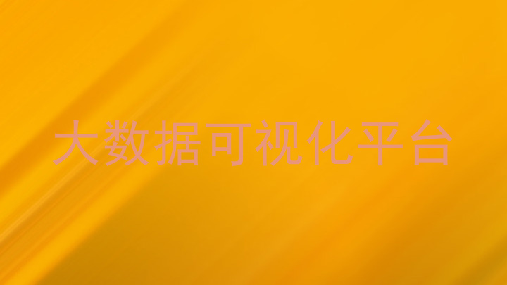 大数据可视化平台