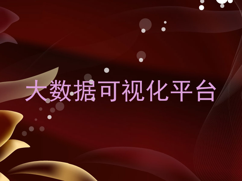 大数据可视化平台