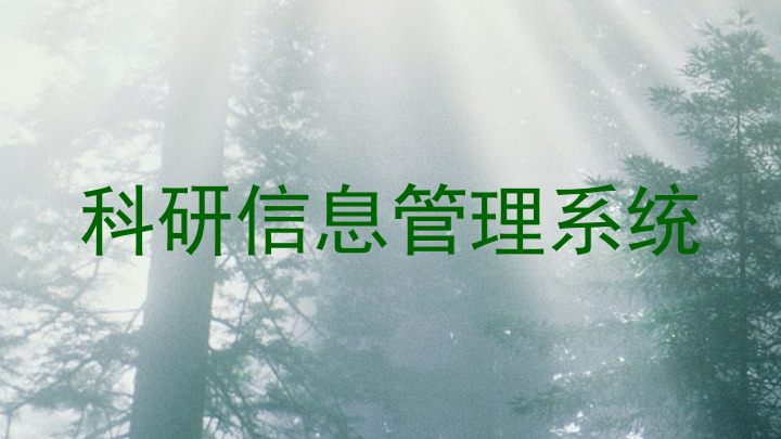 科研信息管理系统