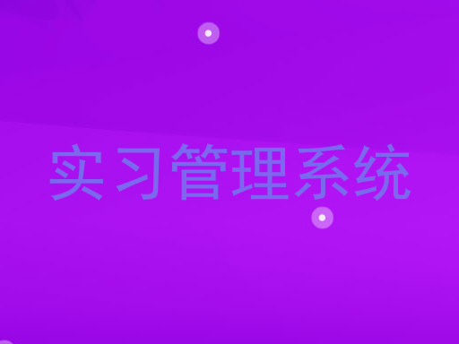 实习管理系统