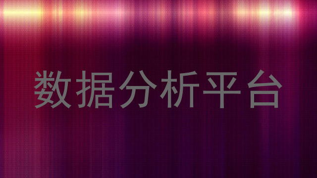 数据分析平台