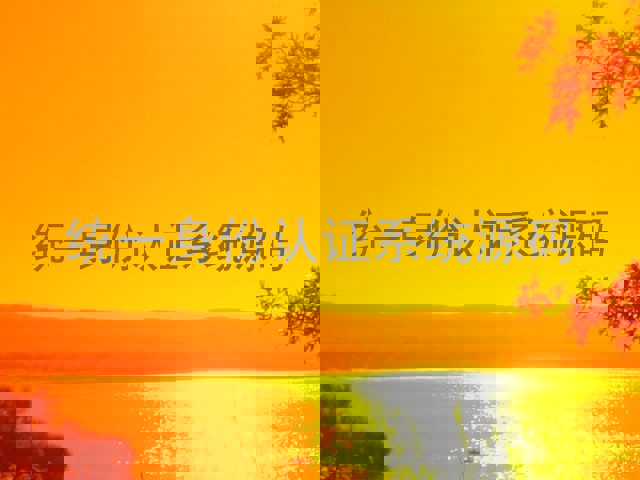 统一身份认证系统源码