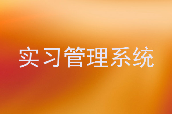 实习管理系统