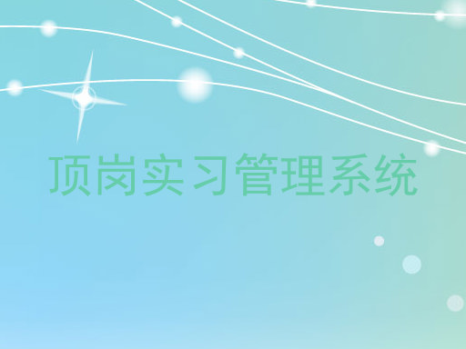 顶岗实习管理系统