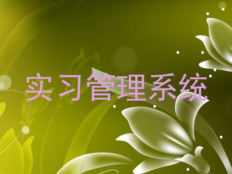 实习管理系统
