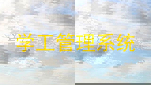 学生工作管理信息系统