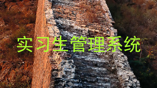 實(shí)習(xí)生管理系統(tǒng)