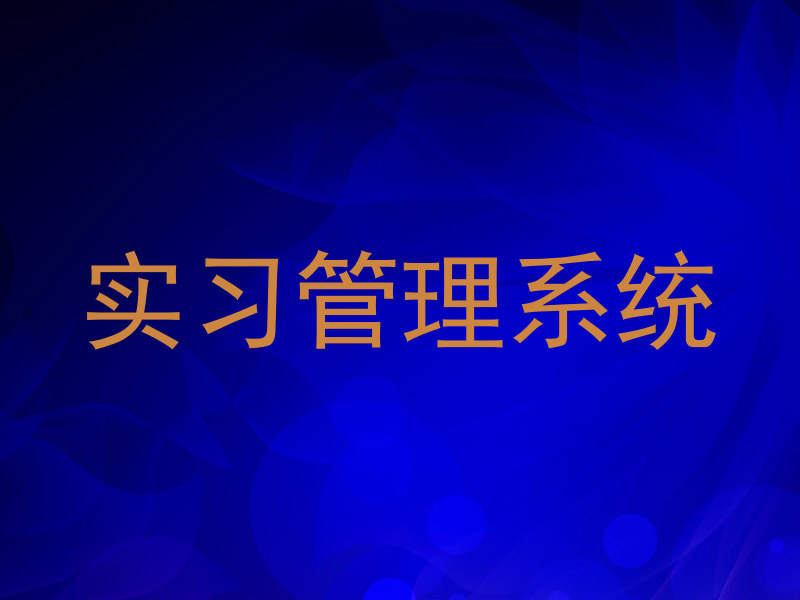 实习管理系统