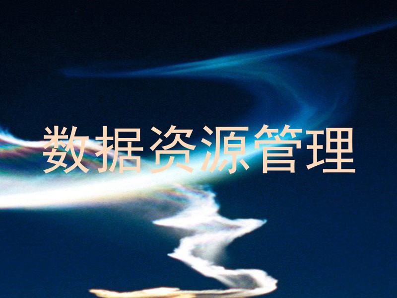 数据资源管理