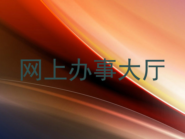 网上办事大厅