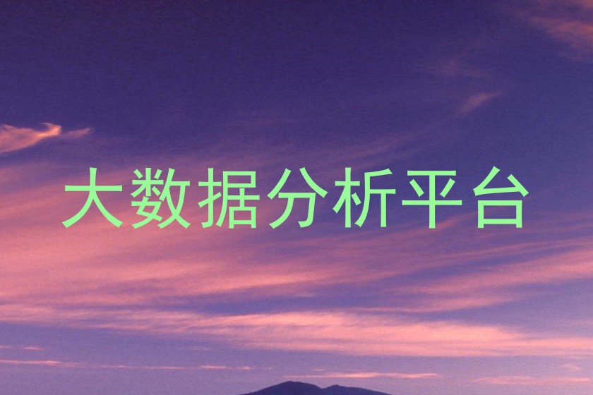 大数据分析平台