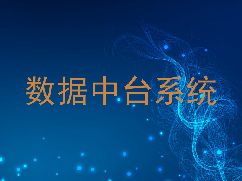 数据中台系统