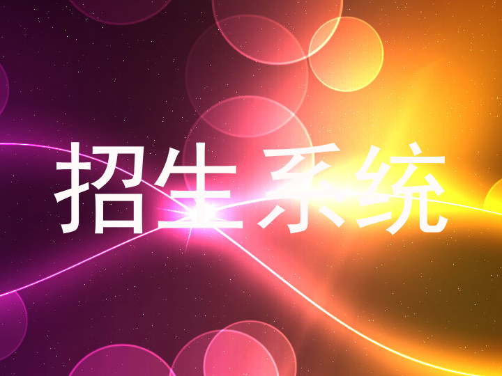 招生系统