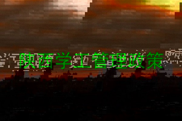 陕西学工管理政策