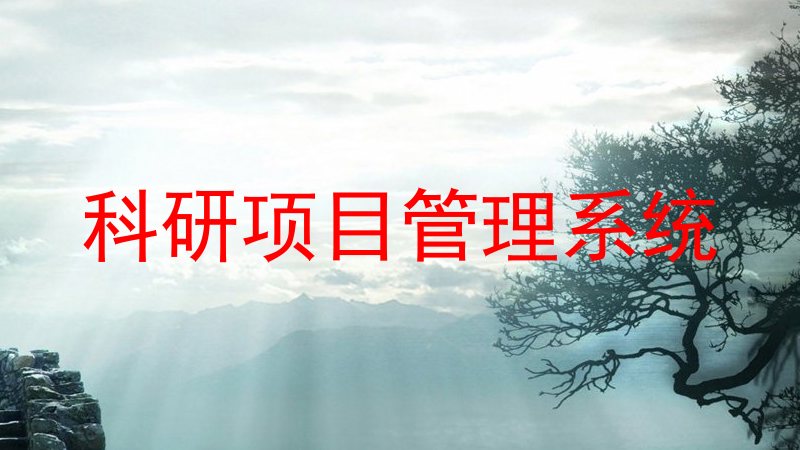 科研项目管理系统