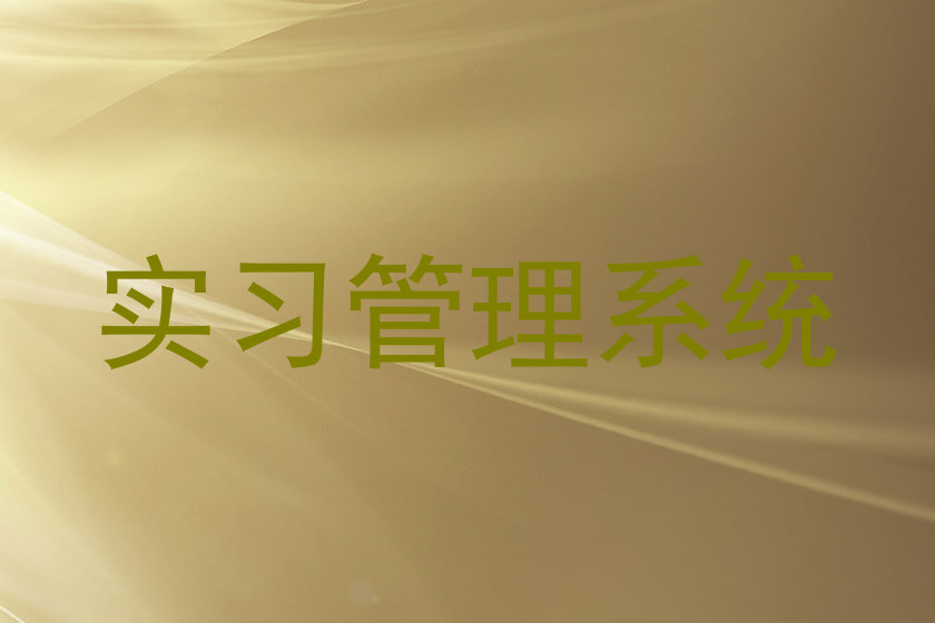 实习管理系统