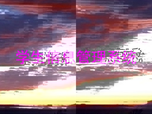 学生信息管理系统