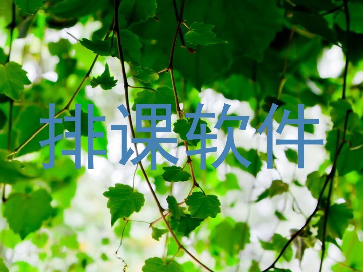 排课软件