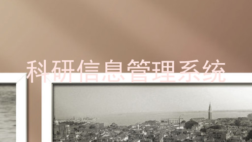 科研信息管理系统