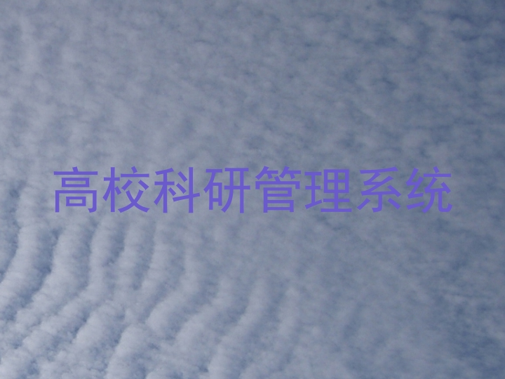 高校科研管理系统