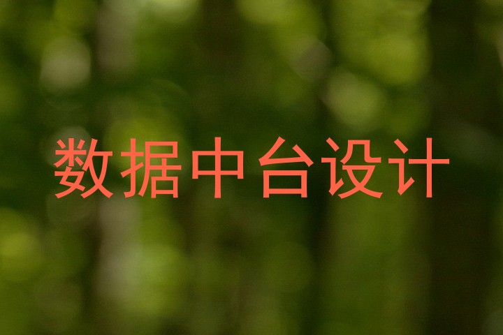 数据中台设计