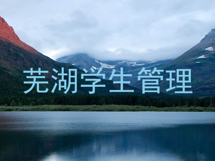 芜湖学生管理