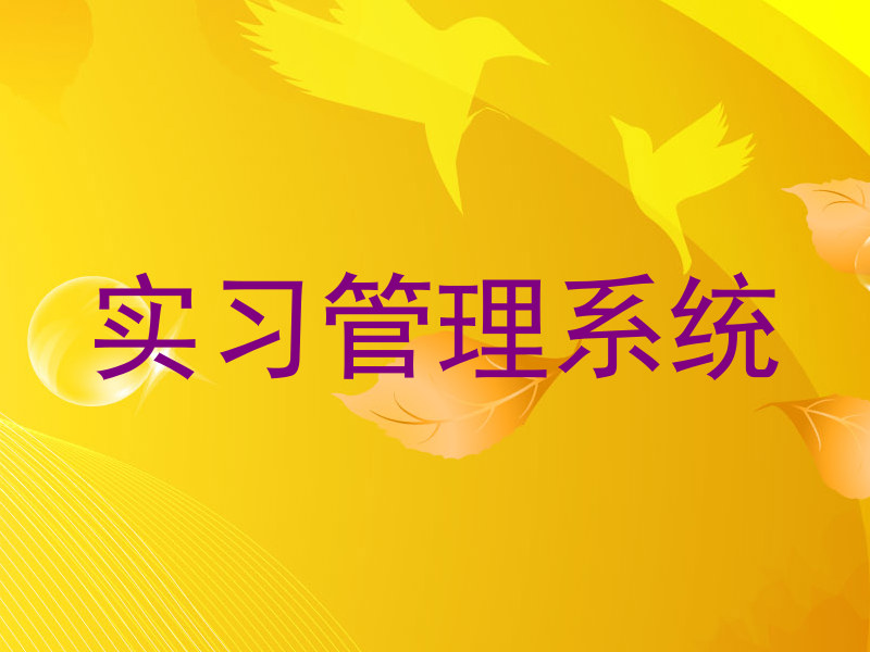 实习管理系统